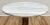 Mid 20th Century Vintage French Style Marble Top Brass Filigree Base Table For Sale - Image 5 of 6