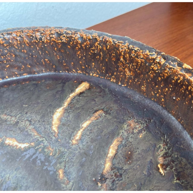 Large Danish Studio Pottery Bowl by Clara Helmich, 1986 For Sale - Image 13 of 18