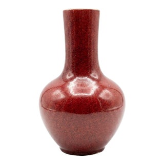 Early 20th Century Chinese Sang De Boeuf (Oxblood) Glaze Vase For Sale