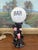 1950s Mid 20th Century American Novelty Bar Lamp With Ceramic Drunk Man and Frosted Globe Shade For Sale - Image 5 of 9