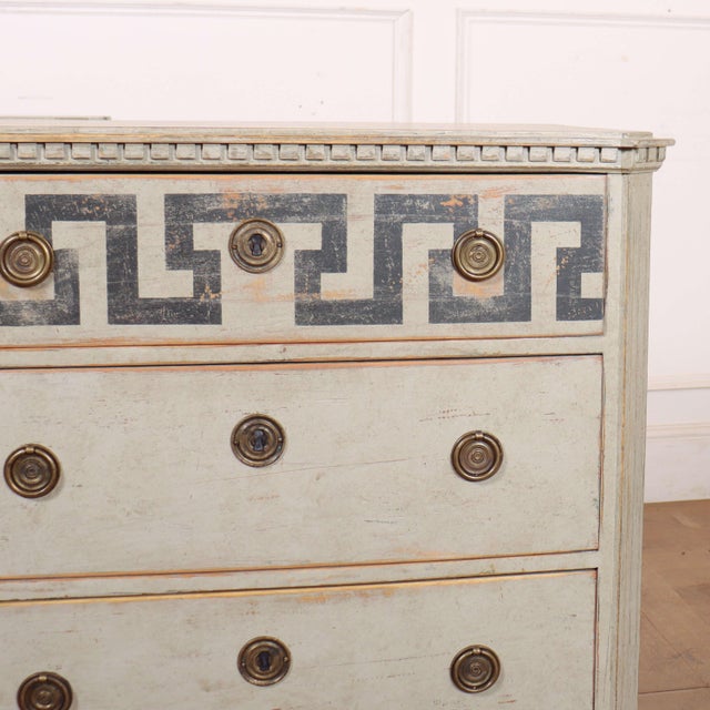 Good pair of 19th C decorative Swedish pine 3 drawer commodes. 1880 Dimensions:W: 85cm (33.5")H: 83cm (32.7")D: 48cm...
