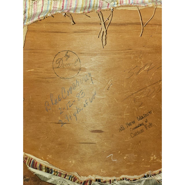 Brown 1960s Drexel Mahogany Double Pedestal Dining Table and Chairs For Sale - Image 8 of 9