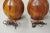 Vintage Mid Century Modern Bulbous Sculpted Swedish Pine Wood Table Lamps, Pair For Sale - Image 10 of 12