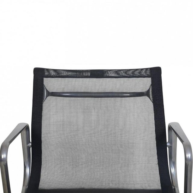 Vintage EA108 Chair in Black Mesh by Charles Eames For Sale - Image 3 of 15