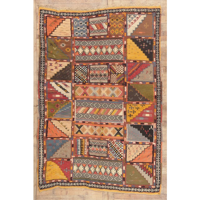 22110 Taznakht Glaoui Moroccan Rug, 06'11 X 10'03 For Sale - Image 10 of 10