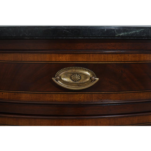 Pair Scarborough House Marble Top Mahogany Nightstands For Sale - Image 12 of 18