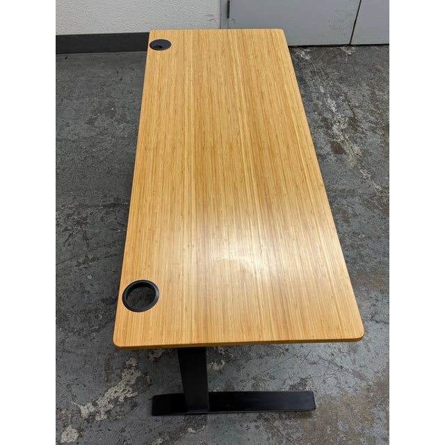 2010s Herman Miller Jarvis Bamboo Adjustable Standing Desk For Sale - Image 5 of 12