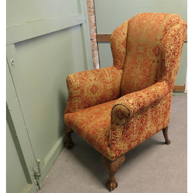 Antique Wingback Armchair, 1800s For Sale - Image 6 of 8