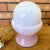 1960s Space Age Accent Table Lamp in Pink Opaline Glass, 1960s For Sale - Image 5 of 13