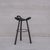 Set of three blackened bar stools. Spain, c1970s. Lated ebonised/blackened. Likely by Confonorm, Spain. Often attributed...