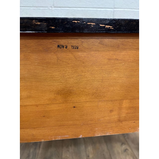 Vintage 1939 Northern Furniture Co Art Deco American Federal Style Writing Desk For Sale - Image 12 of 12