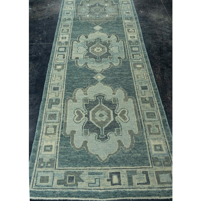 Turkish Oushak Rug 2'10" x 8'5" #19214 For Sale - Image 4 of 8