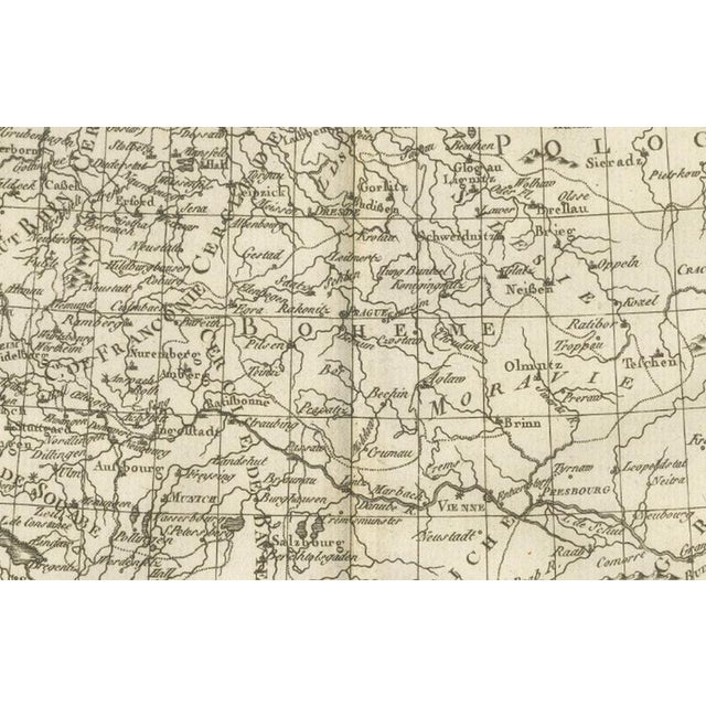 Paper Antique German Enlightenment Map by Rigobert Bonne, 1780 For Sale - Image 7 of 12