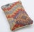 A one-of-a-kind handwoven Afghan wool kilim lumbar pillow featuring diagonal diamond bands. Cut and sewn by hand from a...