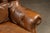 Vintage Tufted Leather Highback Armchair With Lumbar Pillow in Brown For Sale - Image 10 of 11
