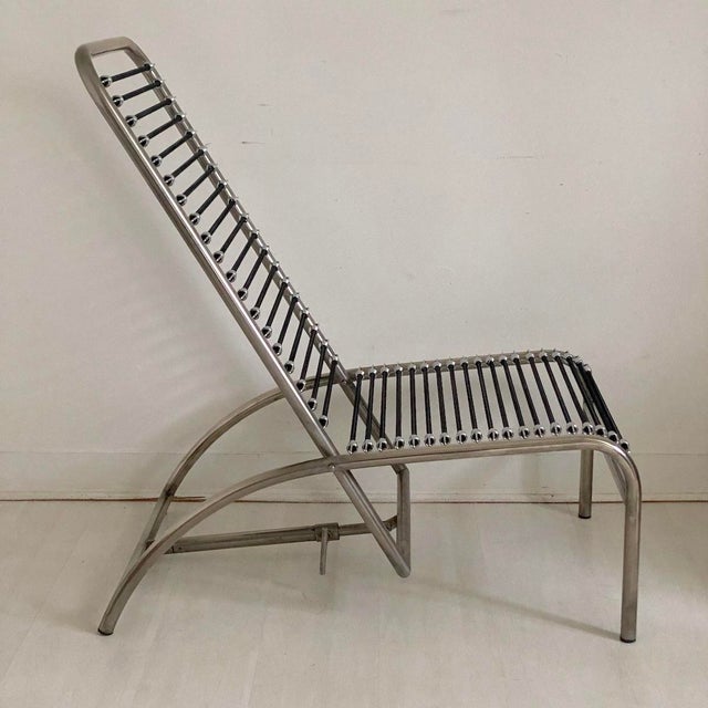 Reclining Sandow Chair by René Herbst for Ecart International, 1980s, in Good conditions. Designed 1920 to 1949 This piece...