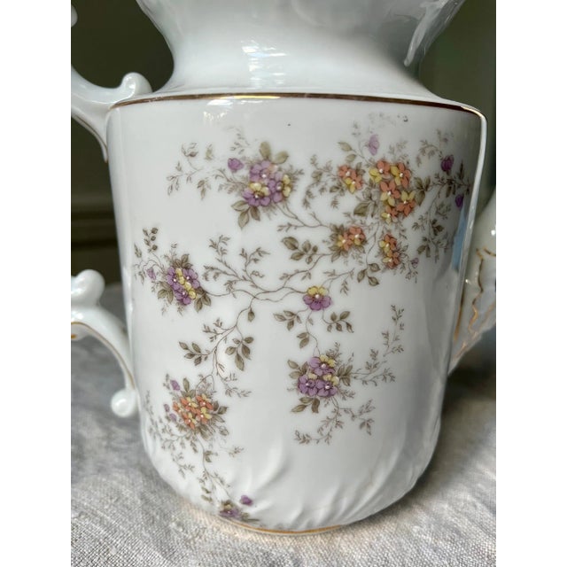 Early 20th Century Floral Motif Porcelain Tea Pot After Rc Rosenthal; No Lid For Sale In Boston - Image 6 of 9