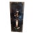 Vintage Chinese Black Lacquer Wall Panels – Set of 3 (24" X 10")Featuring Hand-Carved Jade & Soapstone Inlay For Sale