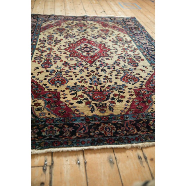 Antique Mohajeran Sarouk Rug - 4'11" x 7'1" For Sale - Image 11 of 12