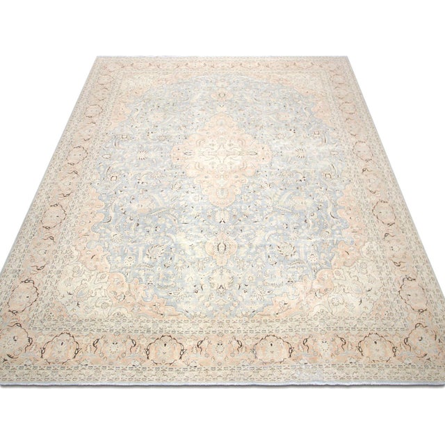 1940s 1940s Persian Kashan Rug For Sale - Image 5 of 5