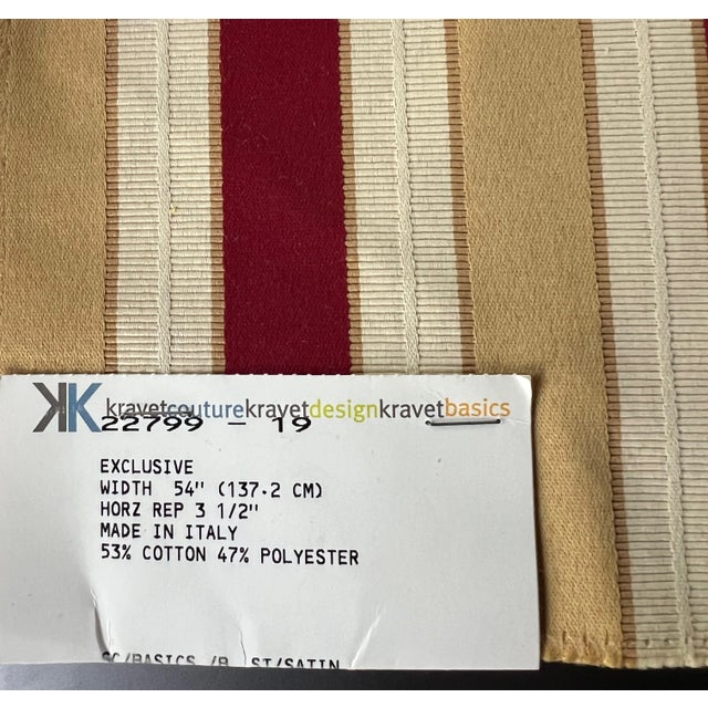 Walnut Schumacher Arlington Wingback Armchair With Custom Kravet Fabric. Two Available - Selling Separately For Sale - Image 11 of 11