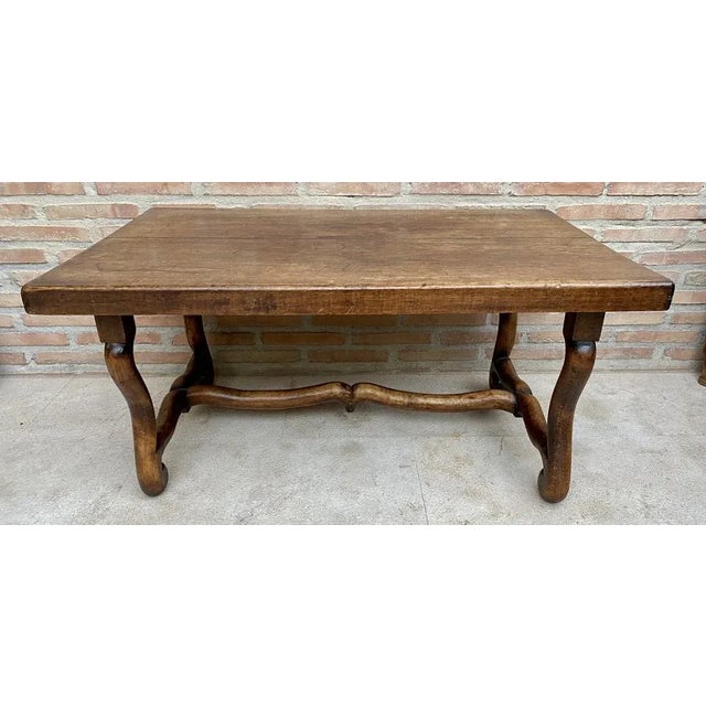 Early 20th Century French Country Oak Side Table, 1940s For Sale - Image 11 of 11