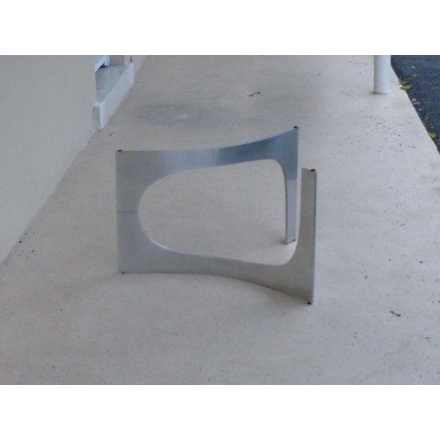 Mid Century Modern Aluminum Sculptural Table by Knut Hesterberg by Bacher Tische For Sale - Image 10 of 11