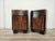 Art Deco Bedside Tables in Walnut Burl with Pink Glass Tops, 1940, Set of 2 For Sale - Image 4 of 16
