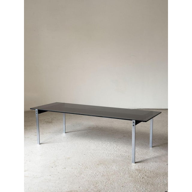 Robin Day Alpha Coffee Table in Smoked Glass attributed to Robin & Lucienne Day for Hille, 1960s For Sale - Image 13 of 13