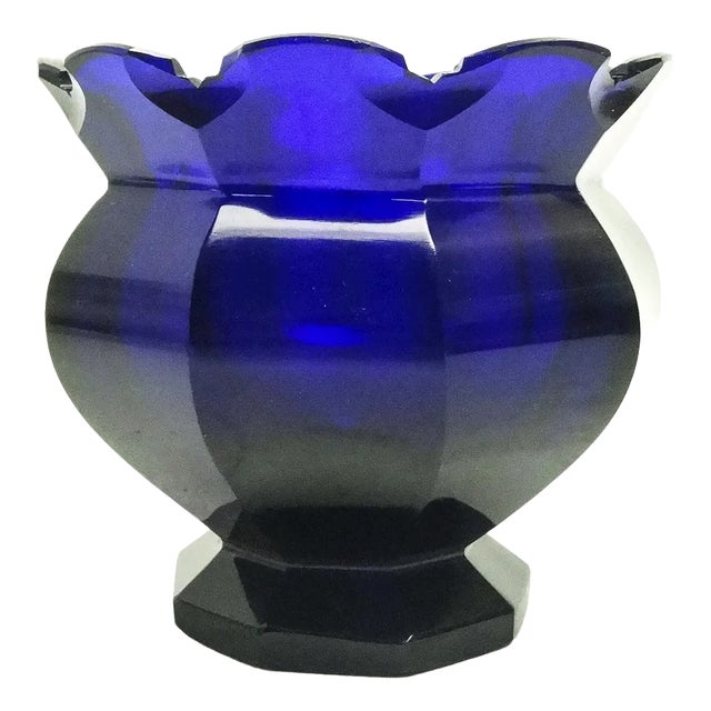 Antique Biedermeier Vase from Moser, Czechoslovakia For Sale