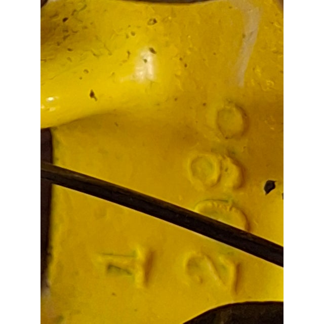Rare 6" Deluxe Size Hubley Take-a-Part Roadster Yellow & Black Cast Iron 1933 For Sale - Image 16 of 18