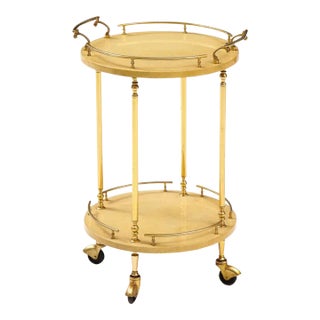 Mid-Century Bar Cart by Aldo Tura. For Sale