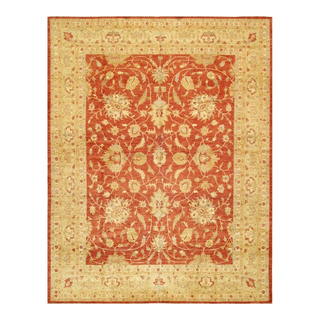 Pasargad Home Ferehan Lamb's Wool Area Rug, 11'11" X 15' 3", Rust For Sale
