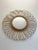 Vintage French Round Rattan Wall Mirror, 1960s For Sale - Image 4 of 13