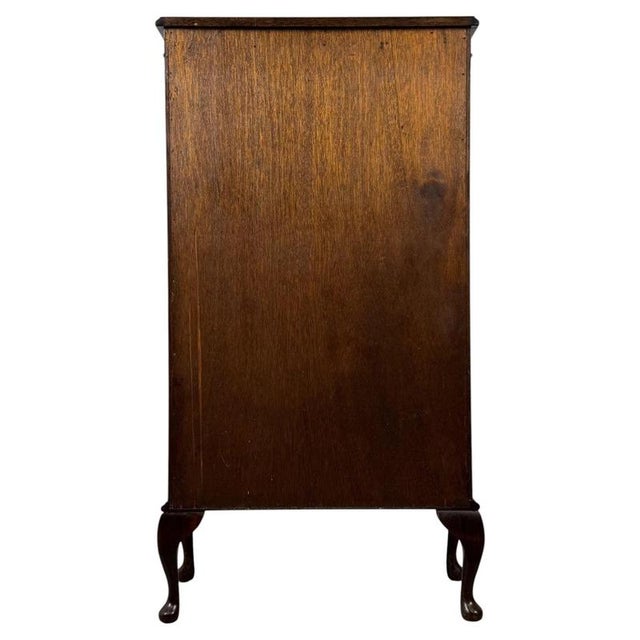 Small Antique Mahogany Display Cabinet, 1900s For Sale - Image 6 of 9