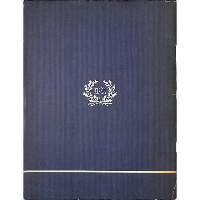 [44] pp. New York: Waldorf-Astoria, N.d. [c. 1950] 9" x 7" *spine starting to separate at top; else a good copy in...