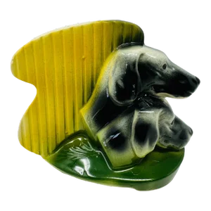 1950's American Bisque Co. Dog Head Planter