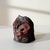 Handmade Figurative Ceramic Surreal Veiled Detailed Face Bust Sculpture in Charcoal and & Mauve Glaze For Sale - Image 4 of 17