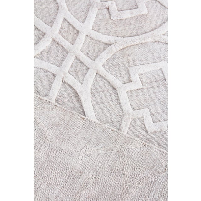 Beige Exquisite Rugs Wellington Hand Loom Wool Beige - 8'x10' For Sale - Image 8 of 9