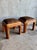 1970s Vintage 1970s Pencil Reed Waterfall Stools or Ottomans, Pair For Sale - Image 5 of 6