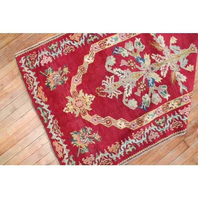 Stunning Floral Antique Turkish Ghiordes Rug For Sale - Image 18 of 18