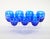 Blue Large Val Saint Lambert Cobalt Blue Crystal Wine and Water Service for 12 People For Sale - Image 8 of 14