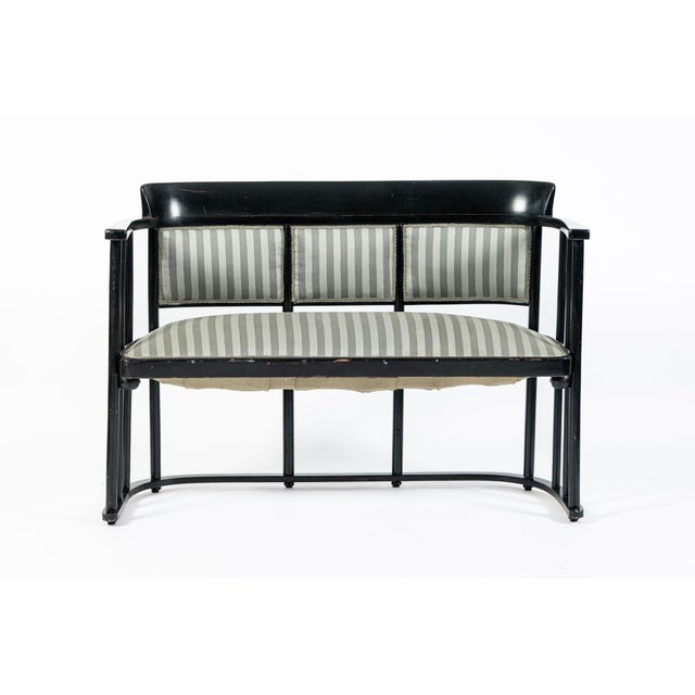 1900 - 1909 Vienna Secession Three Piece Bentwood Salon Set in the Style of Josef Hoffmann for J&j Kohn, Austria, Circa 1905 For Sale - Image 5 of 18