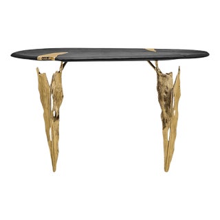 Folia Pinewood Console Table by Maeve For Sale