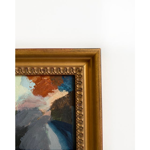Abstract "Morning Walk" 2026 Framed Mini Painting by Jessalin Beutler For Sale - Image 3 of 3