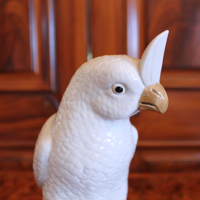Chinese Export Porcelain Cockatoos - A Pair For Sale - Image 6 of 14