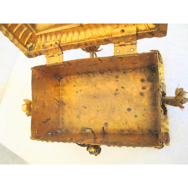 Baroque Antique Gilt and Bejeweled Alms Box For Sale - Image 3 of 10