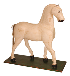 19th Century Polychrome Wooden Horse
