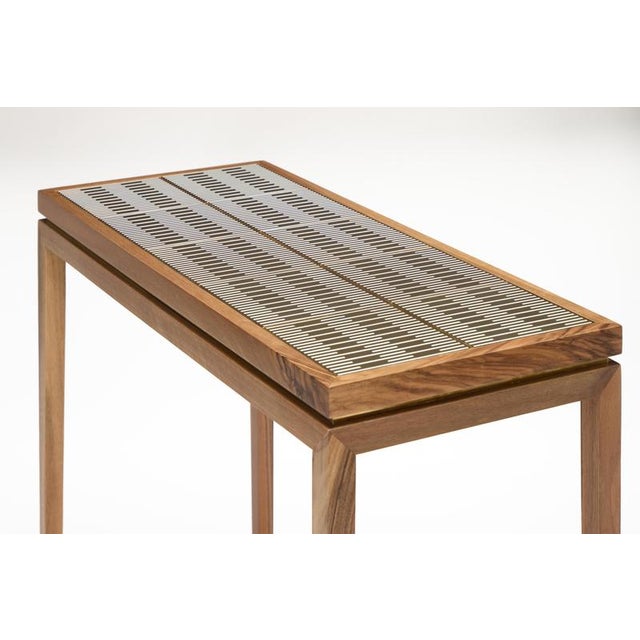 Not Yet Made - Made To Order Lala Walnut Bronze Metal Console Table by Reda Amalou Design For Sale - Image 5 of 8