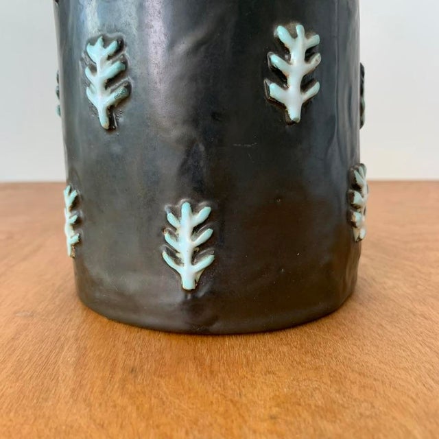 Ceramic Mid-Century Signed Black Ceramic Box, 1960s For Sale - Image 7 of 18